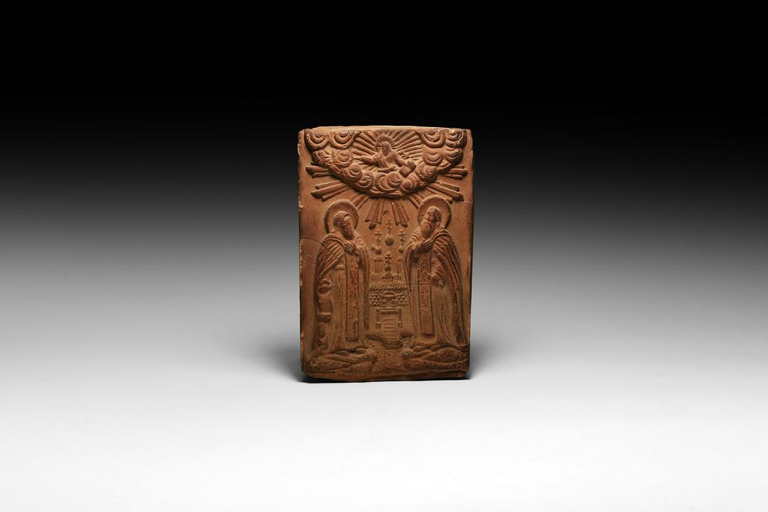 Russian Terracotta Votive Plaque (1 of 1)