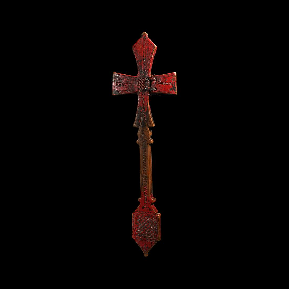 Ethiopian Olive Wood Cross (1 of 1)