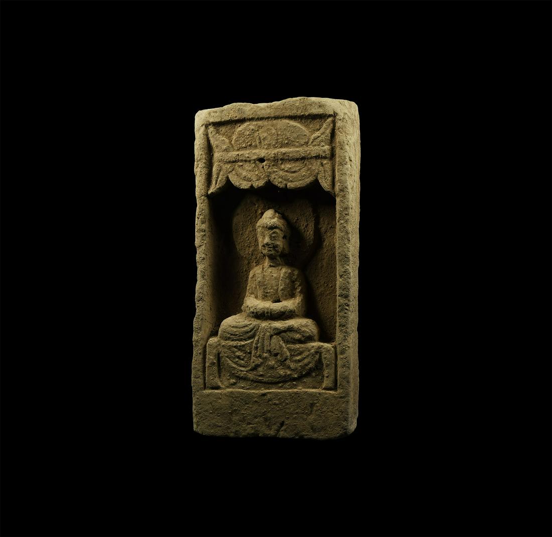 Chinese Northern Wei Buddha Brick (1 of 1)