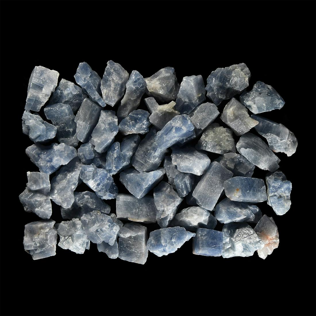 Blue Calcite Crystal Group [50] (1 of 1)