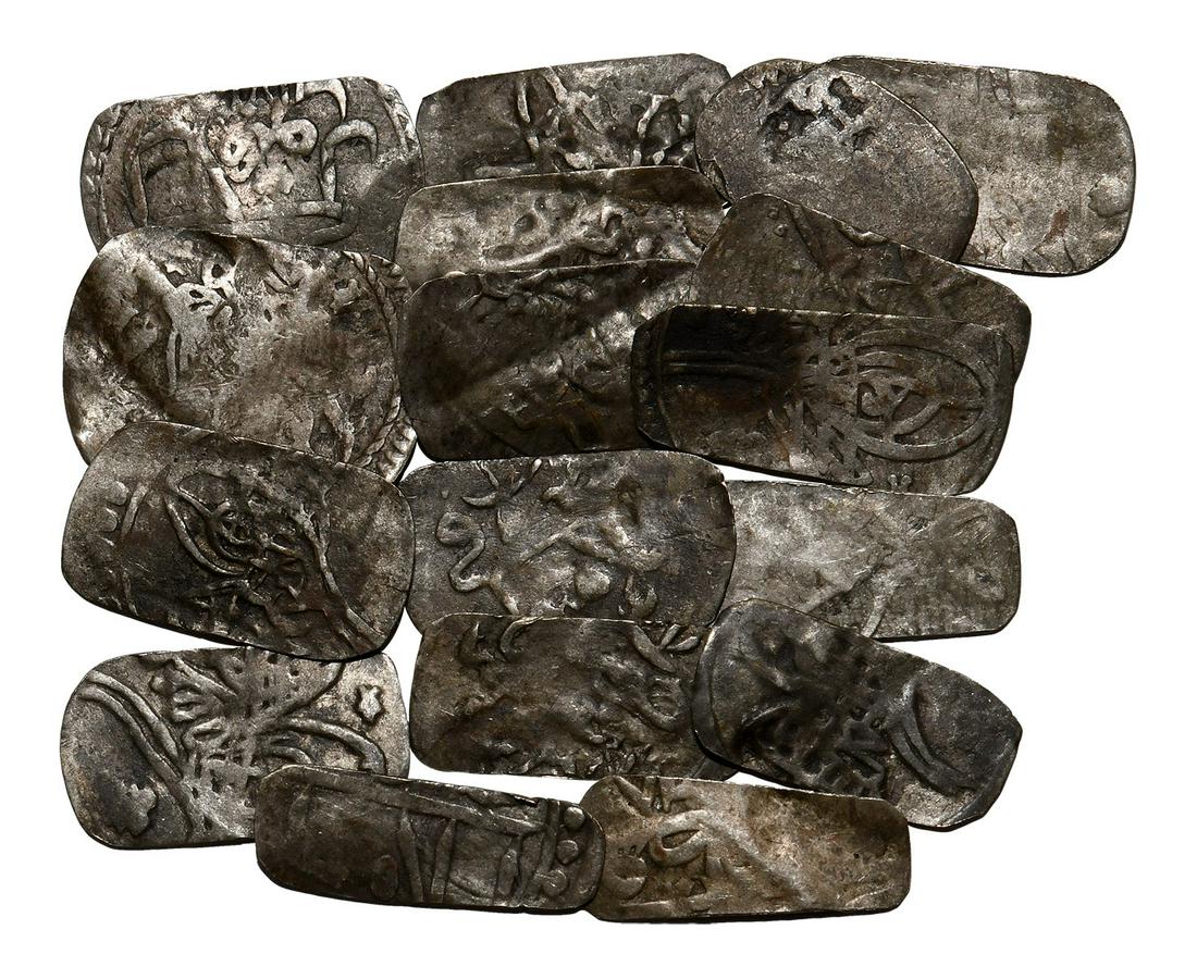 Islamic - Ottoman - Cut Akces [17]: 15th-17th century AD. Obvs: inscriptions. Revs: inscriptions. OCTV 1, pp.205-207. 3.47 grams total. Ex B. Frank & Son, Sale 84. [17, No Reserve]