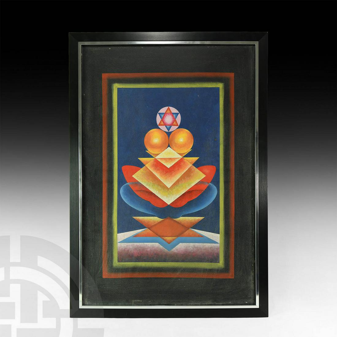 Indian G.R. Santosh Acrylic on Canvas (1 of 1)