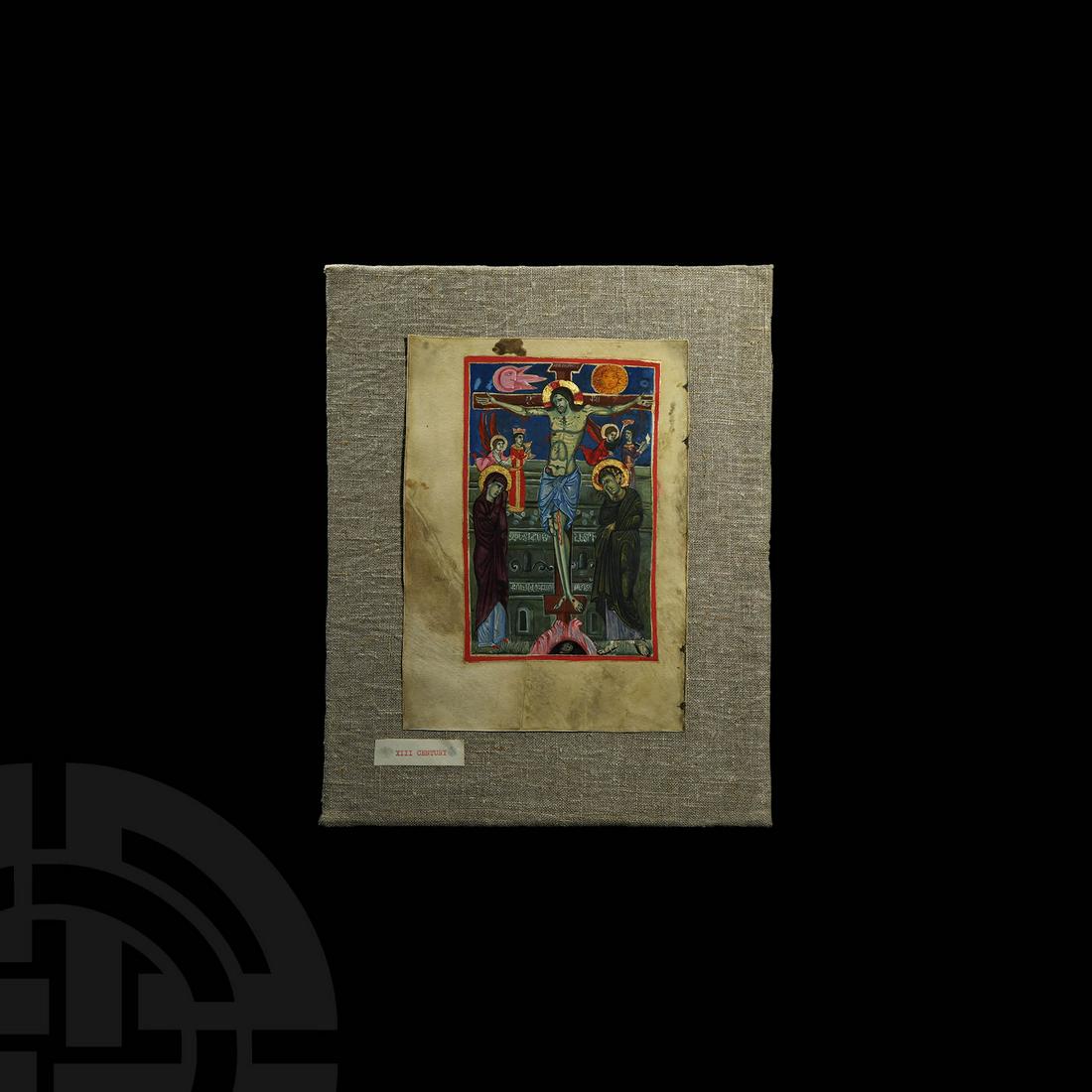 Armenian Crucifixion with the Virgin Mary, Saint John (1 of 1)