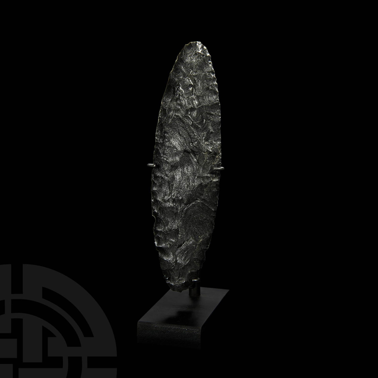 Prehispanic Mayan Obsidian Ceremonial Spearhead (1 of 1)