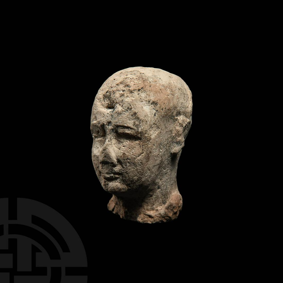 Egyptian Sculptor's Model of a Male Head (1 of 1)