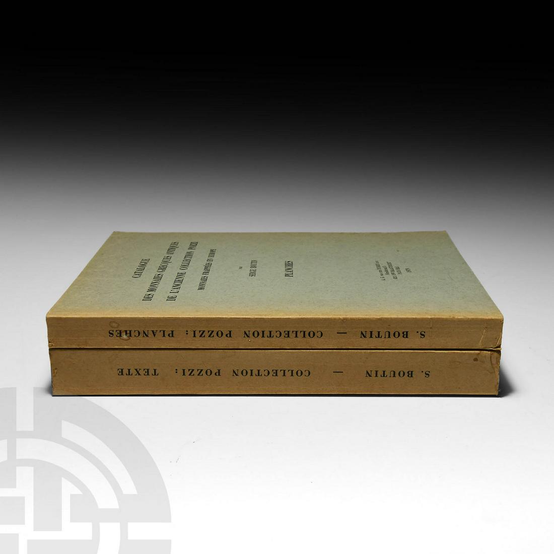 Boutin - 1979 - Pozzi Collection [2]: Published 1979 AD. Boutin, Serge, Catalogue des Monnaies Grecques Antiques de l'Ancienne Collection Pozzi, Monnaies Frappées en Europe, 2 volumes, Dussen, 1979, paperback; French text, 4630 coins lis