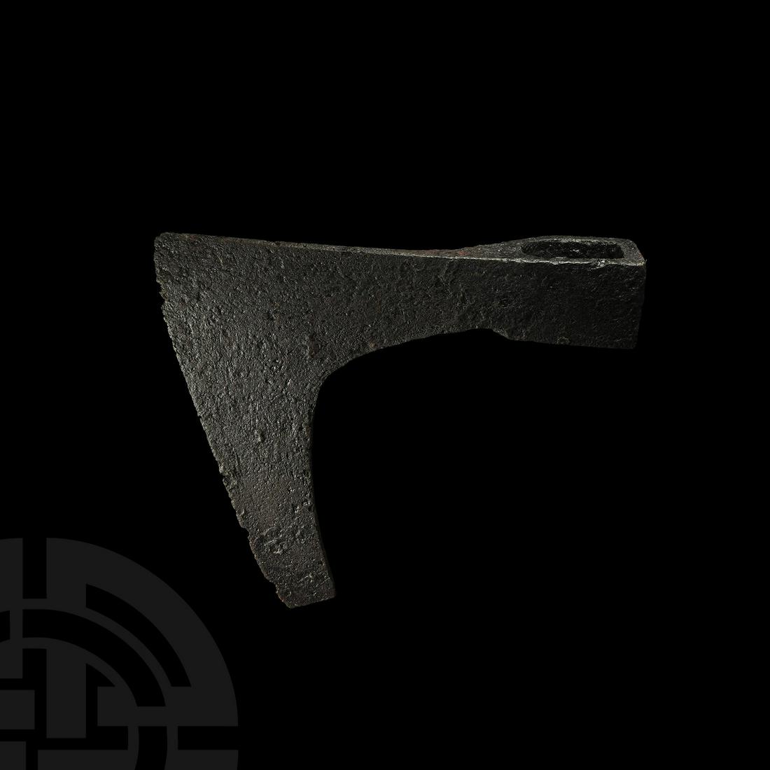 Medieval Decorated Bearded Axe-Hammer (1 of 1)