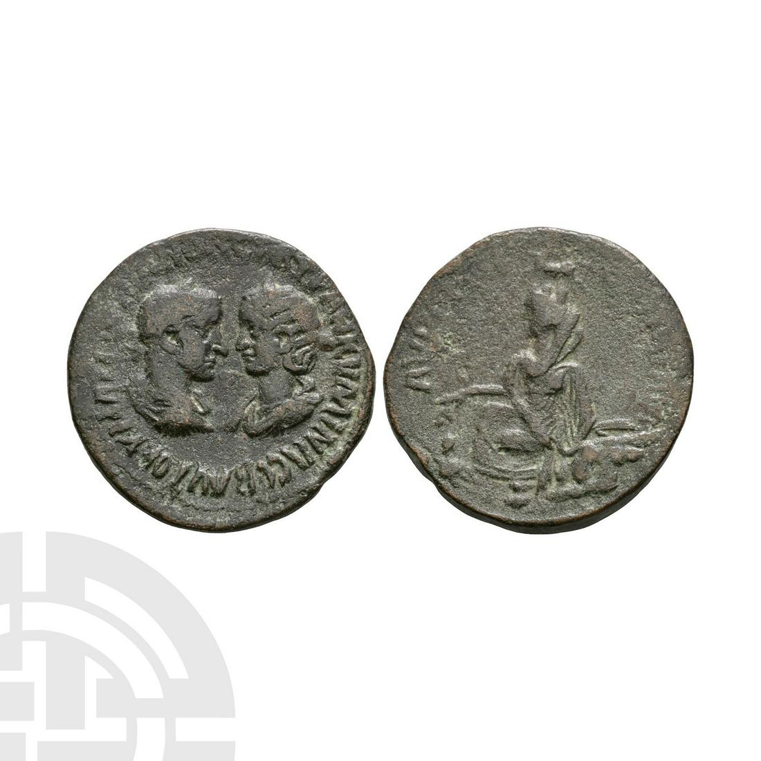 Gordian III and Tranquillina - Singara - Tyche Bronze (1 of 1)