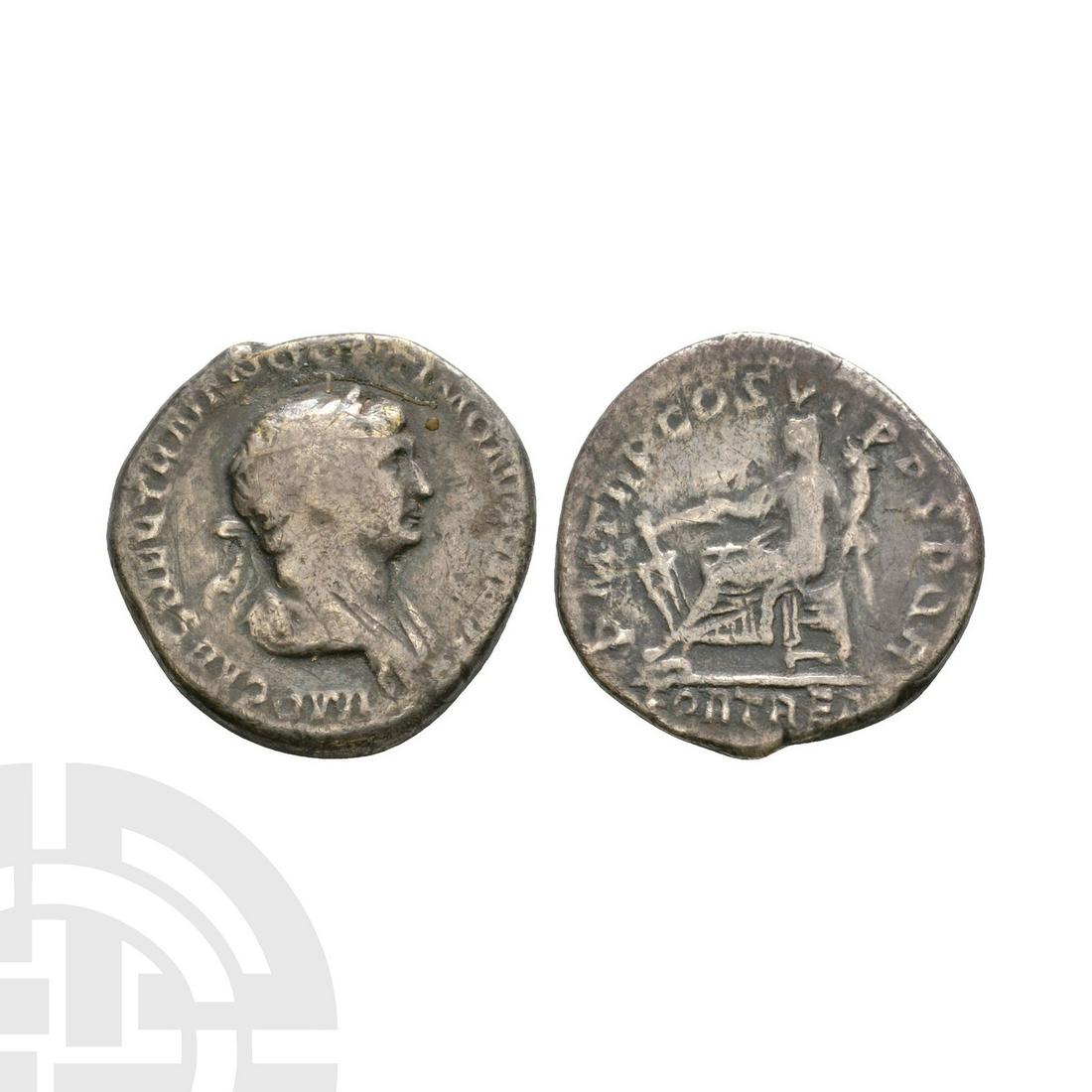 Roman Imperial Coins - Trajan - Fortuna AR Denarius (1 of 1)