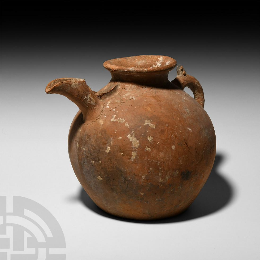 Large Amlash Vessel with Spout and Animal Handle (1 of 1)