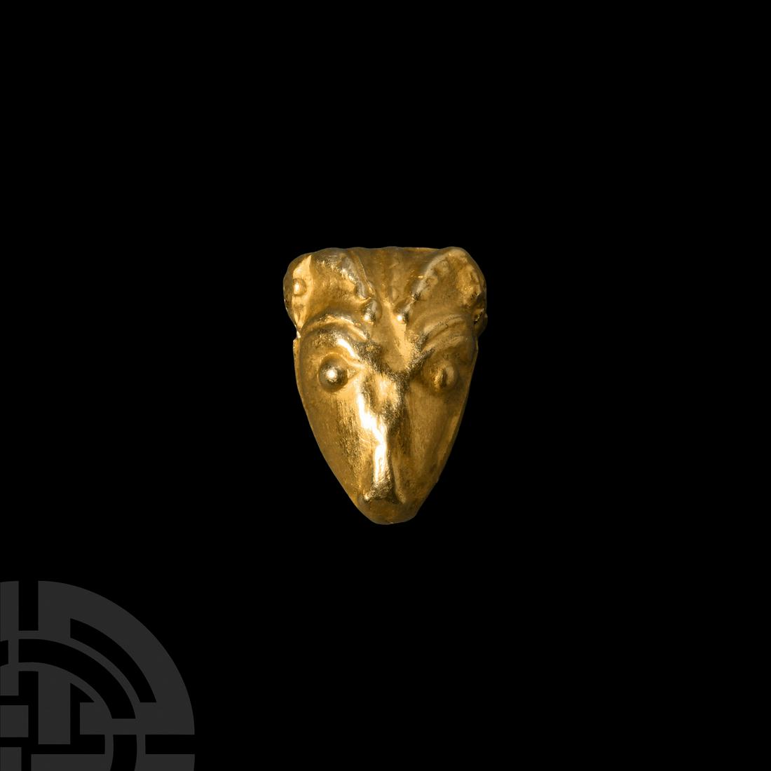 Achaemenid Gold Ram's Head Pendant (1 of 1)