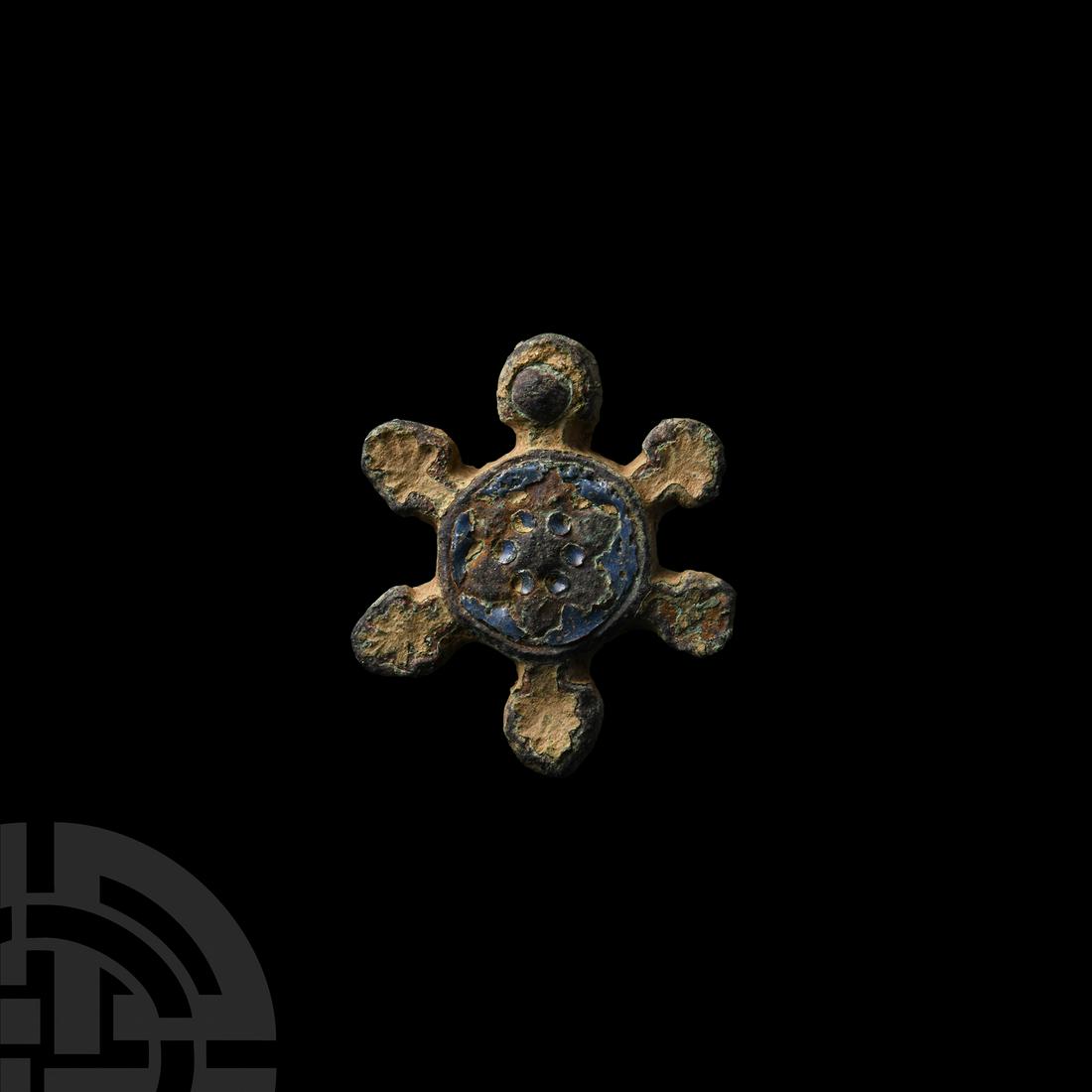 Medieval Enamelled Horse Harness Mount (1 of 1)