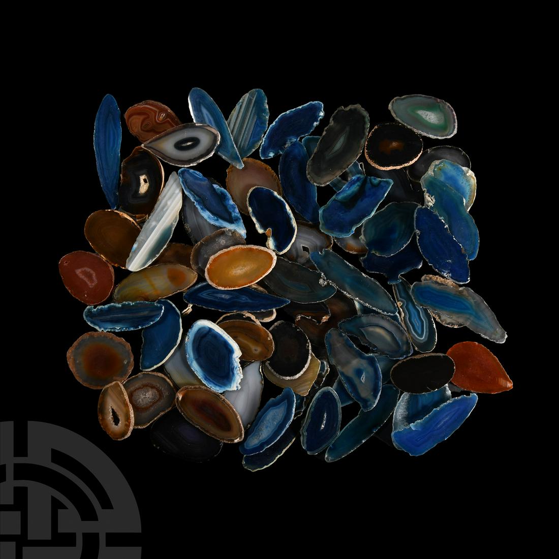 72 Cut and Polished Agate Slices (1 of 1)