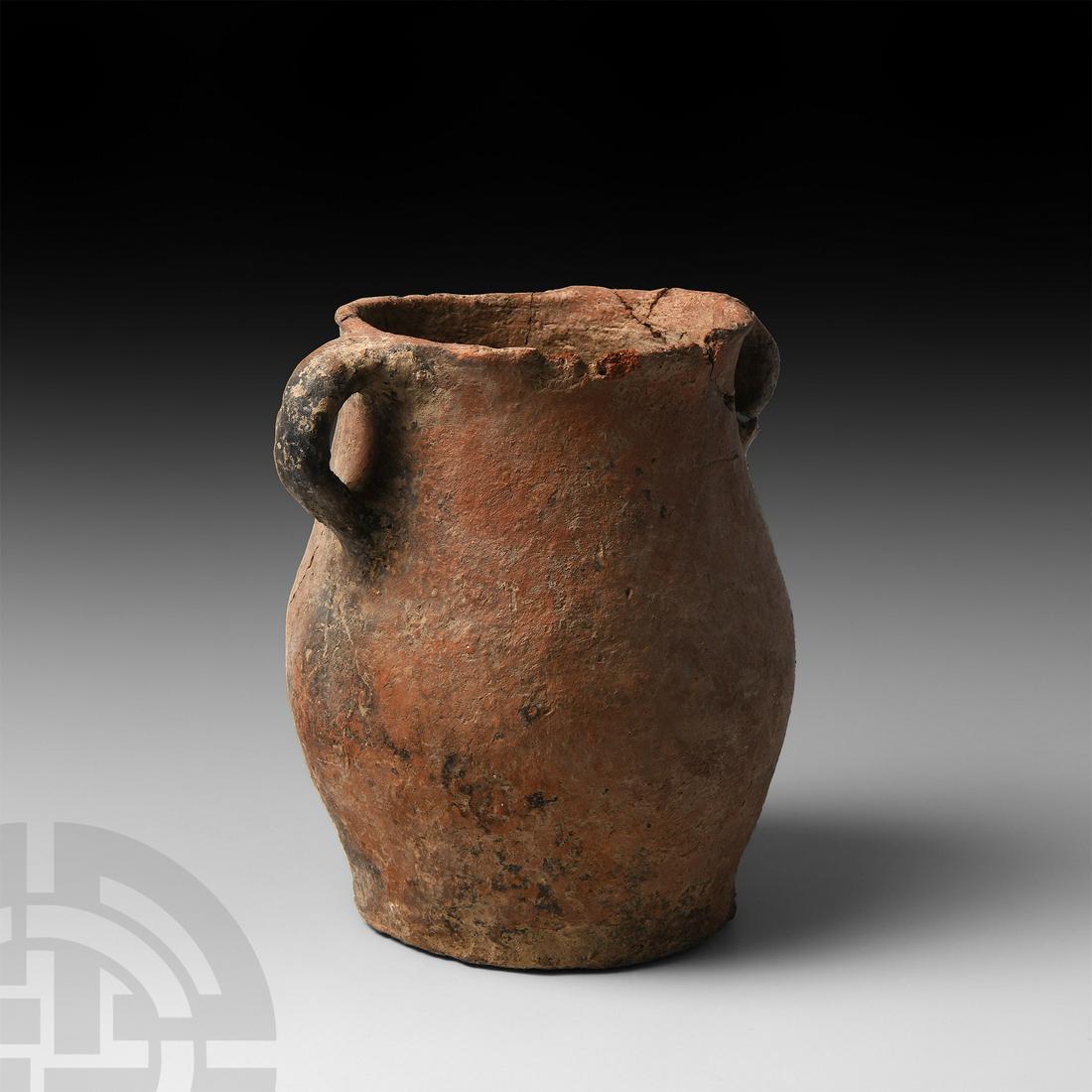 Large Holy Land Terracotta Two-Handled Jar (1 of 1)