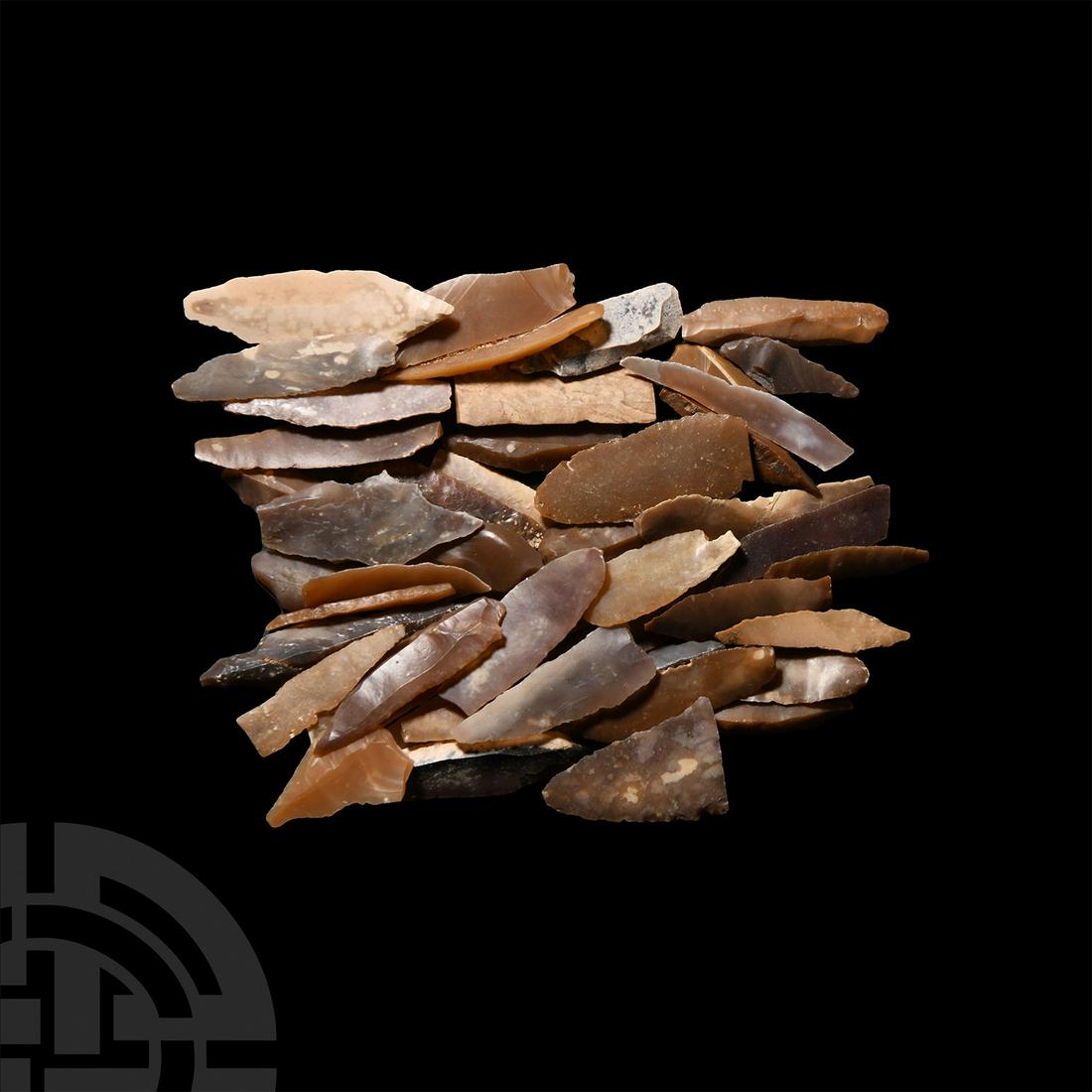 Stone Age Knapped Flint Knife Blade Collection (1 of 1)