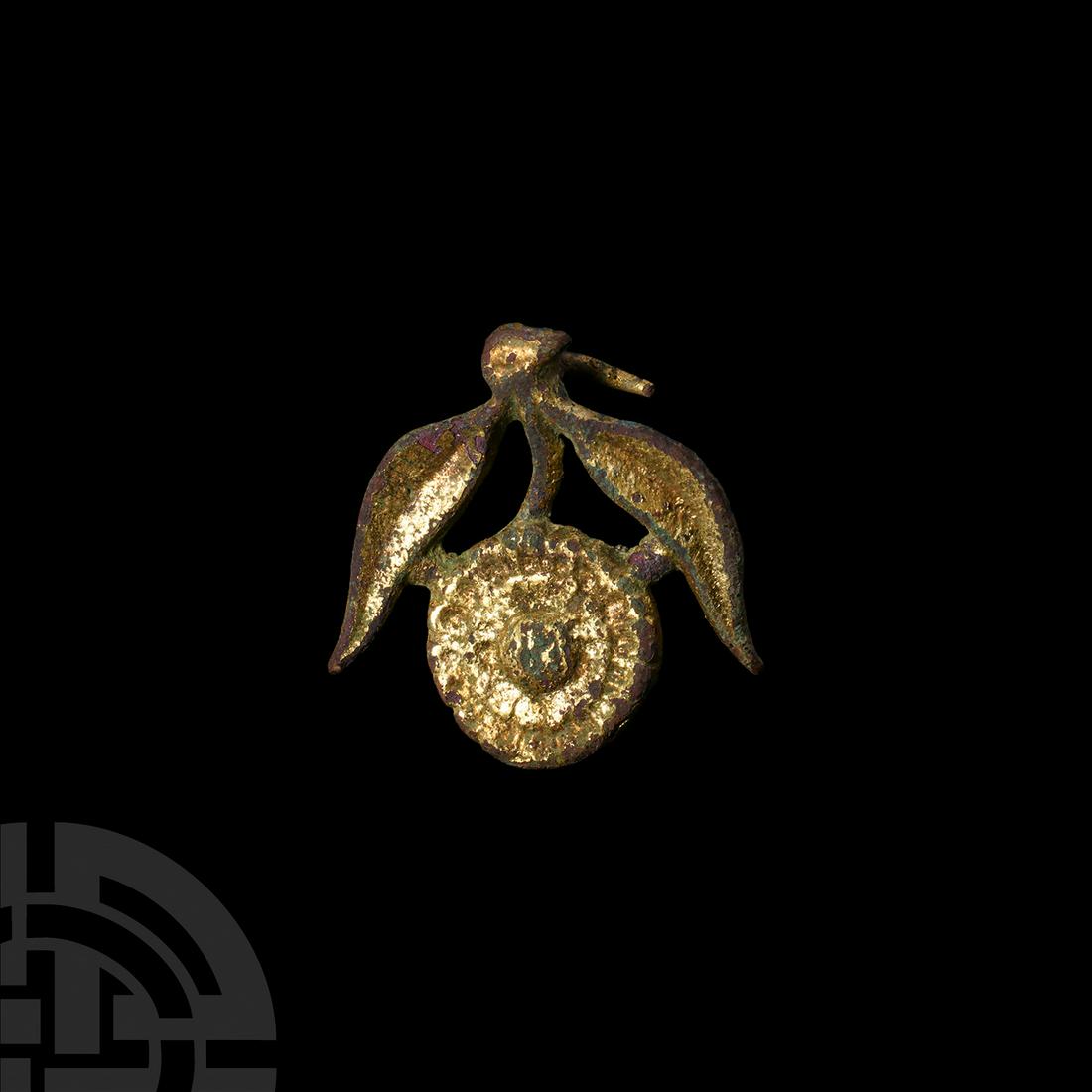 Post Medieval Gilt Floral Mount (1 of 1)