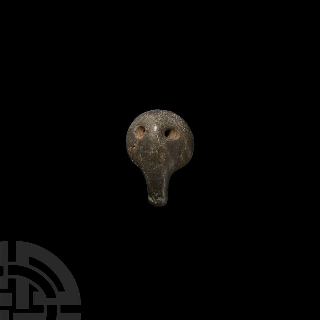Egyptian Stone Elephant Head Amulet (1 of 1)