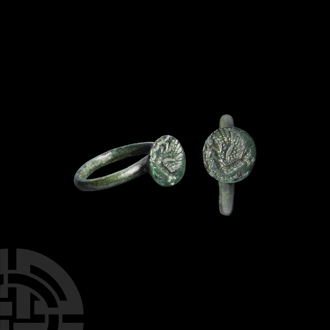 Roman Ring with Peacock (1 of 1)