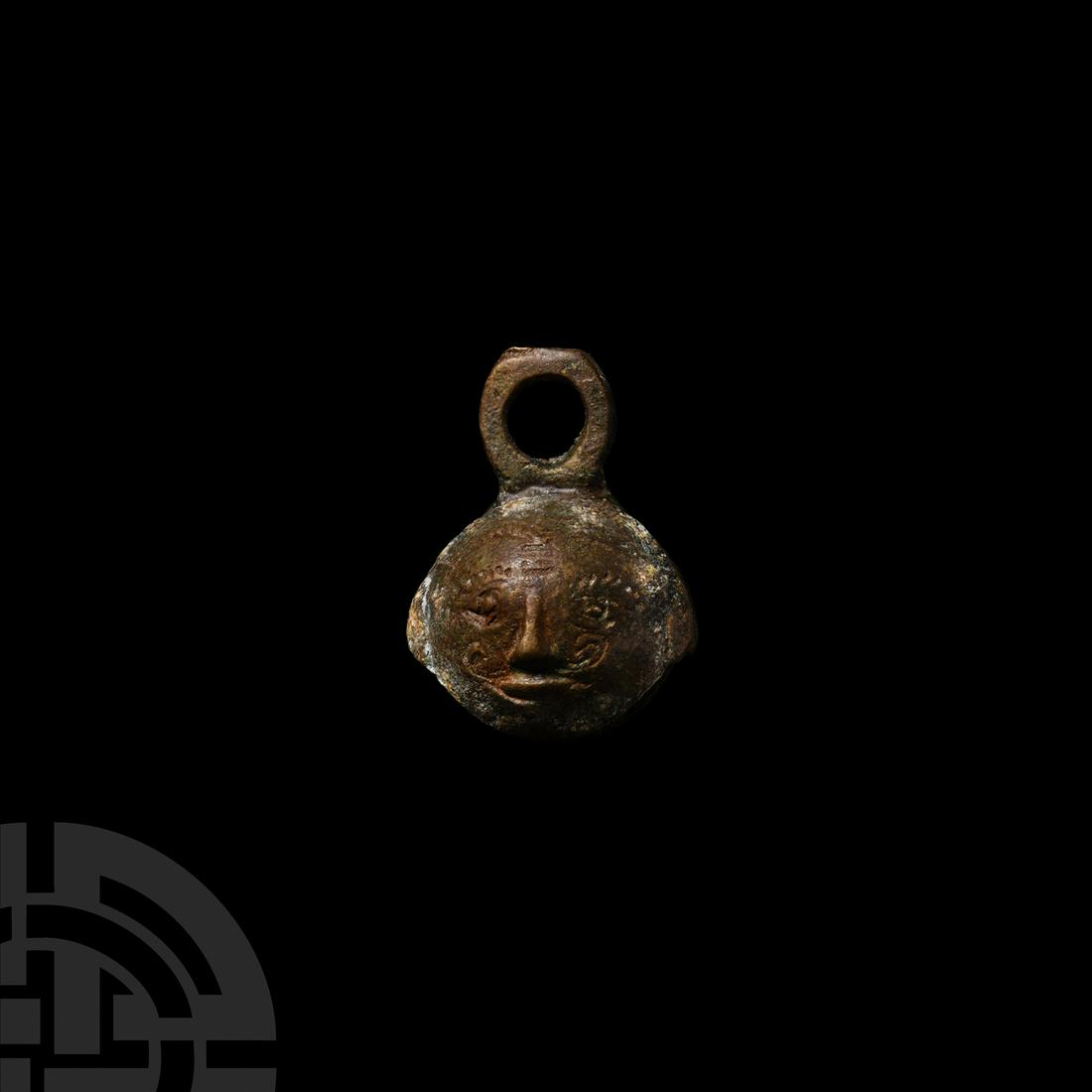 Tudor Crotal Bell with Moustached Faces (1 of 1)
