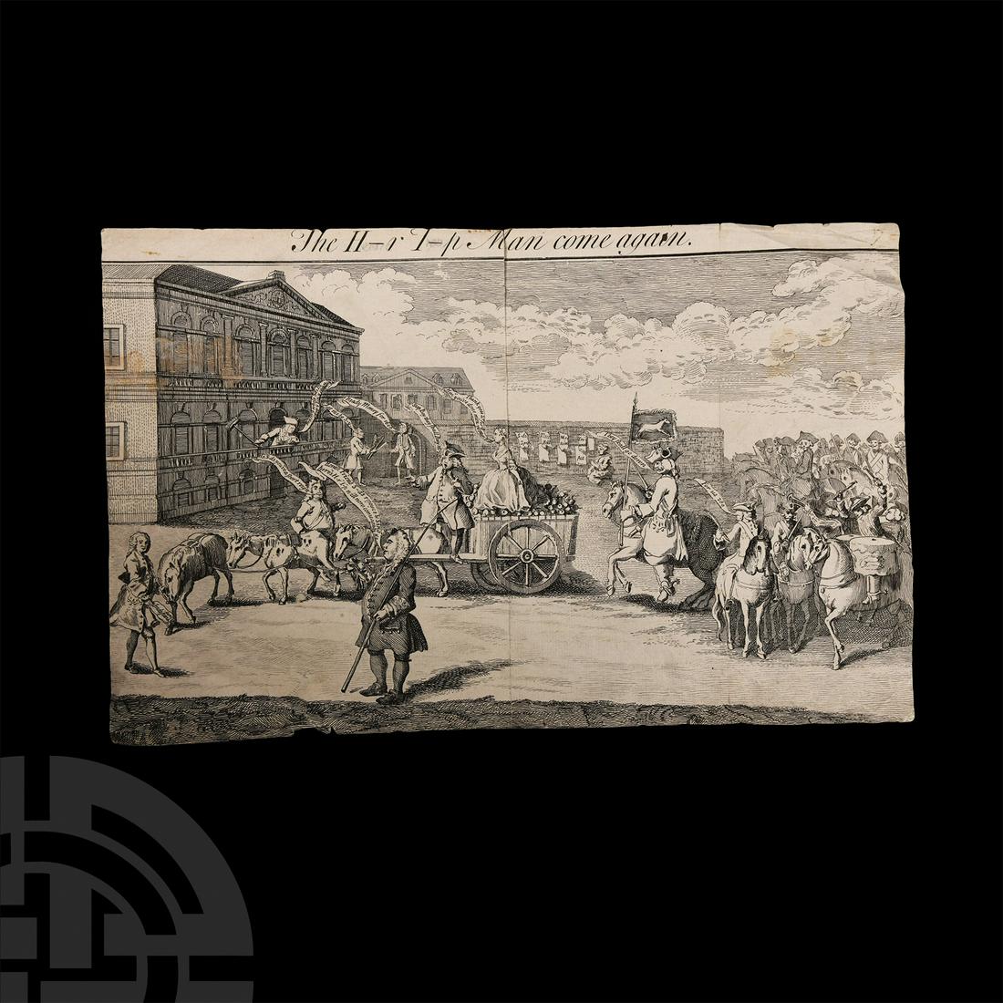 'The H-r T-p Man Come Again' Political Copper Engraving (1 of 1)