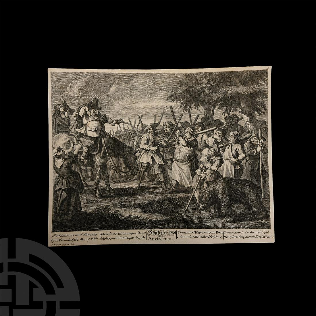 'Hudibras's First Adventure' Copper Engraving by William Hogarth (1 of 1)