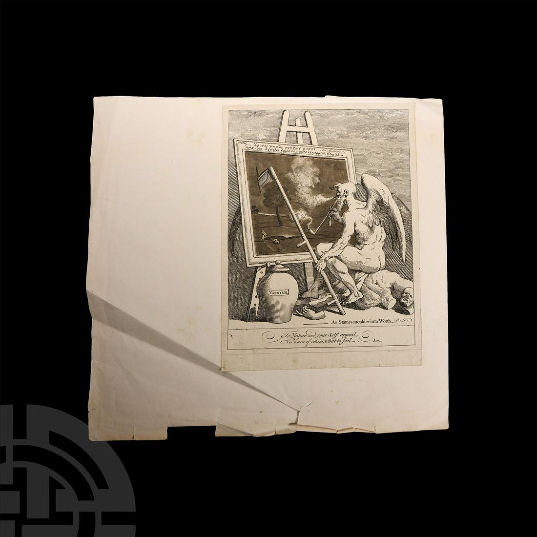 'For Nature and Your Self Appeal, Nor Learn of Others, What to Feel' Copper Engraving by P. W. (1 of 1)