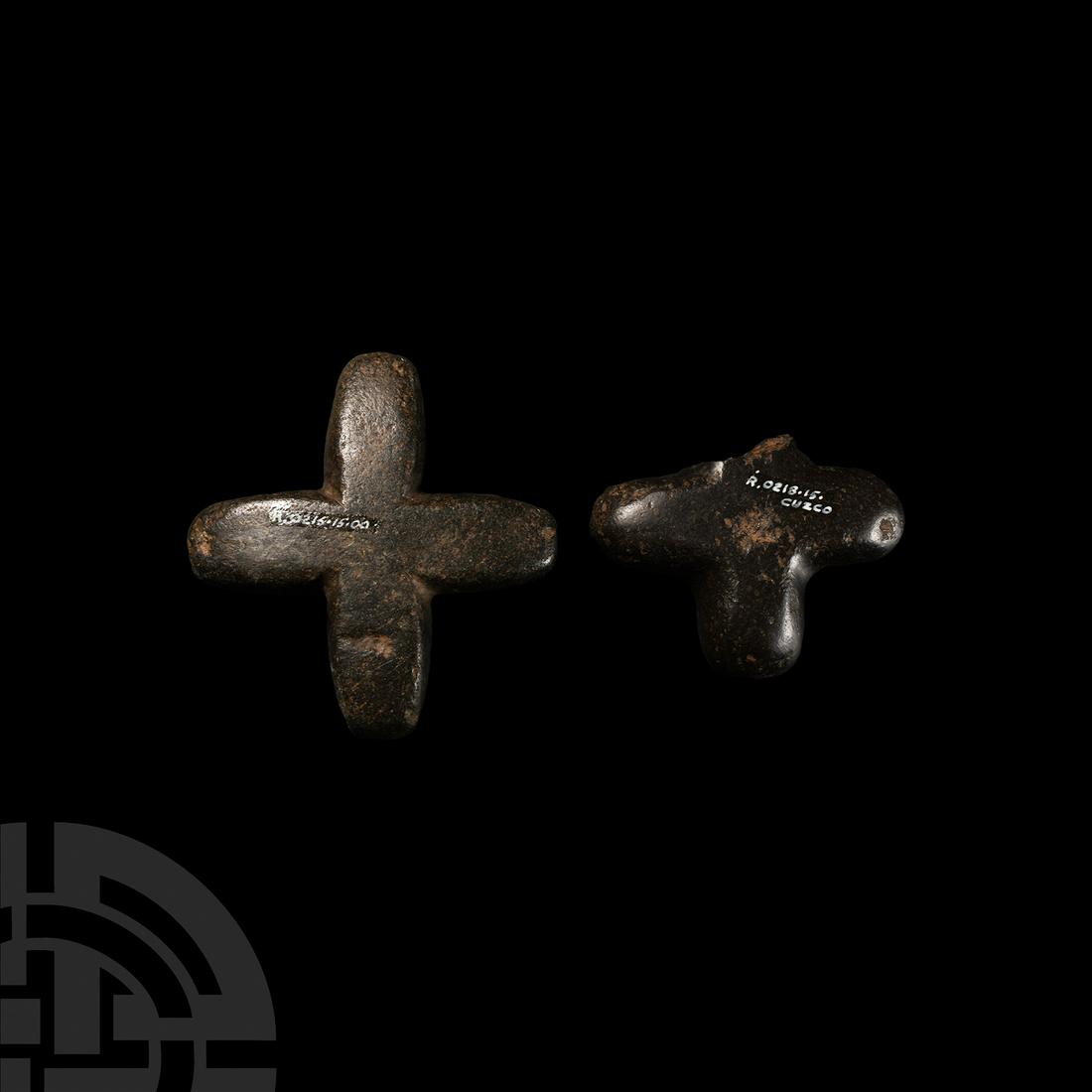 Prehispanic Cuzco Cruciform Macehead Group (1 of 1)
