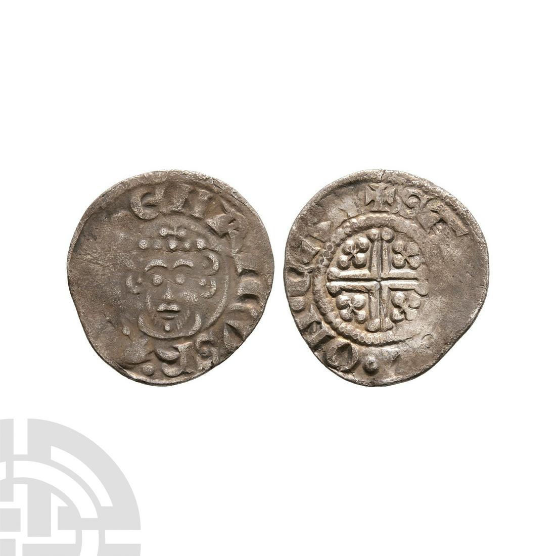 John - Canterbury / Samuel - 'Ornamental Letters' Short Cross Penny (1 of 1)