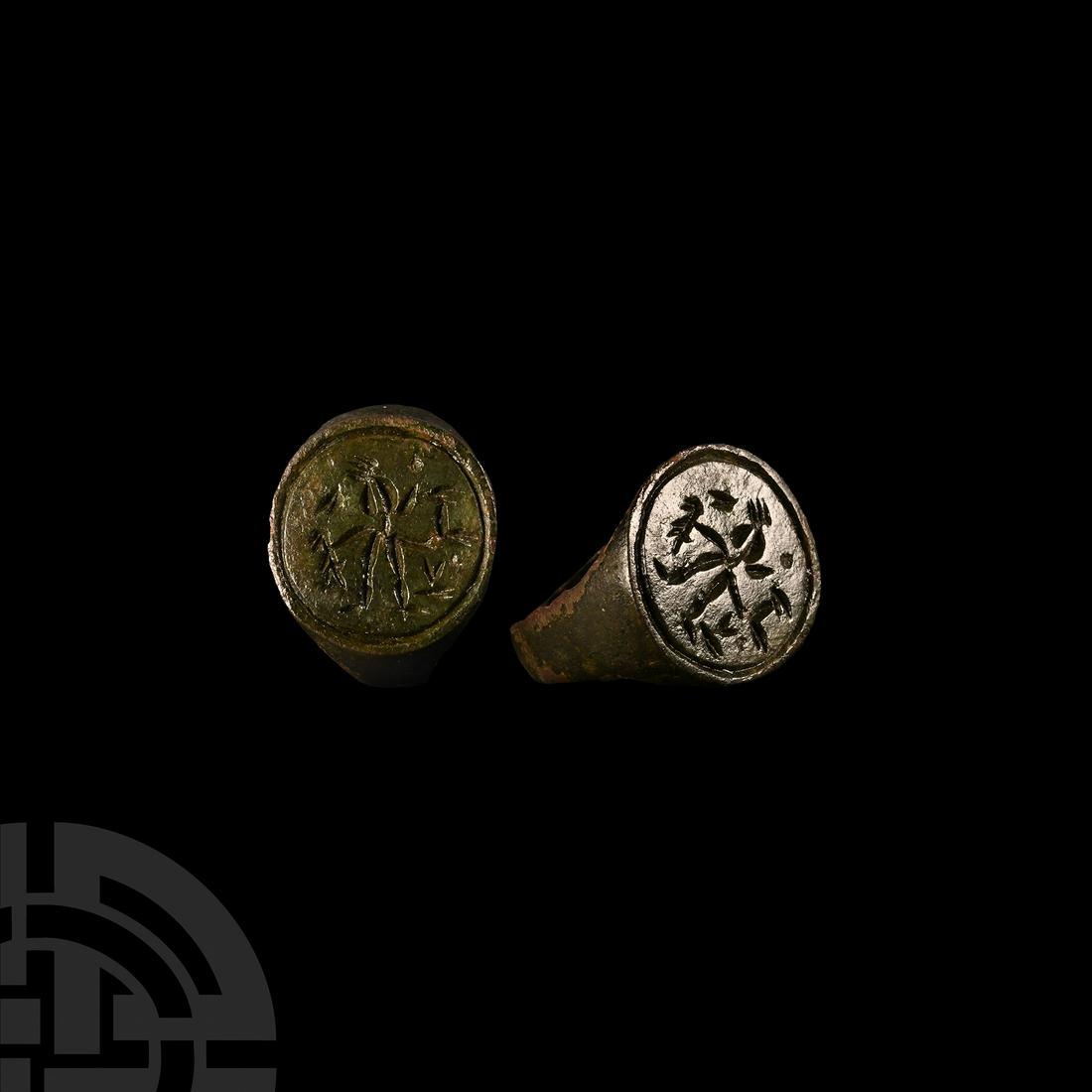 Medieval Ring with Standing Figure (1 of 1)