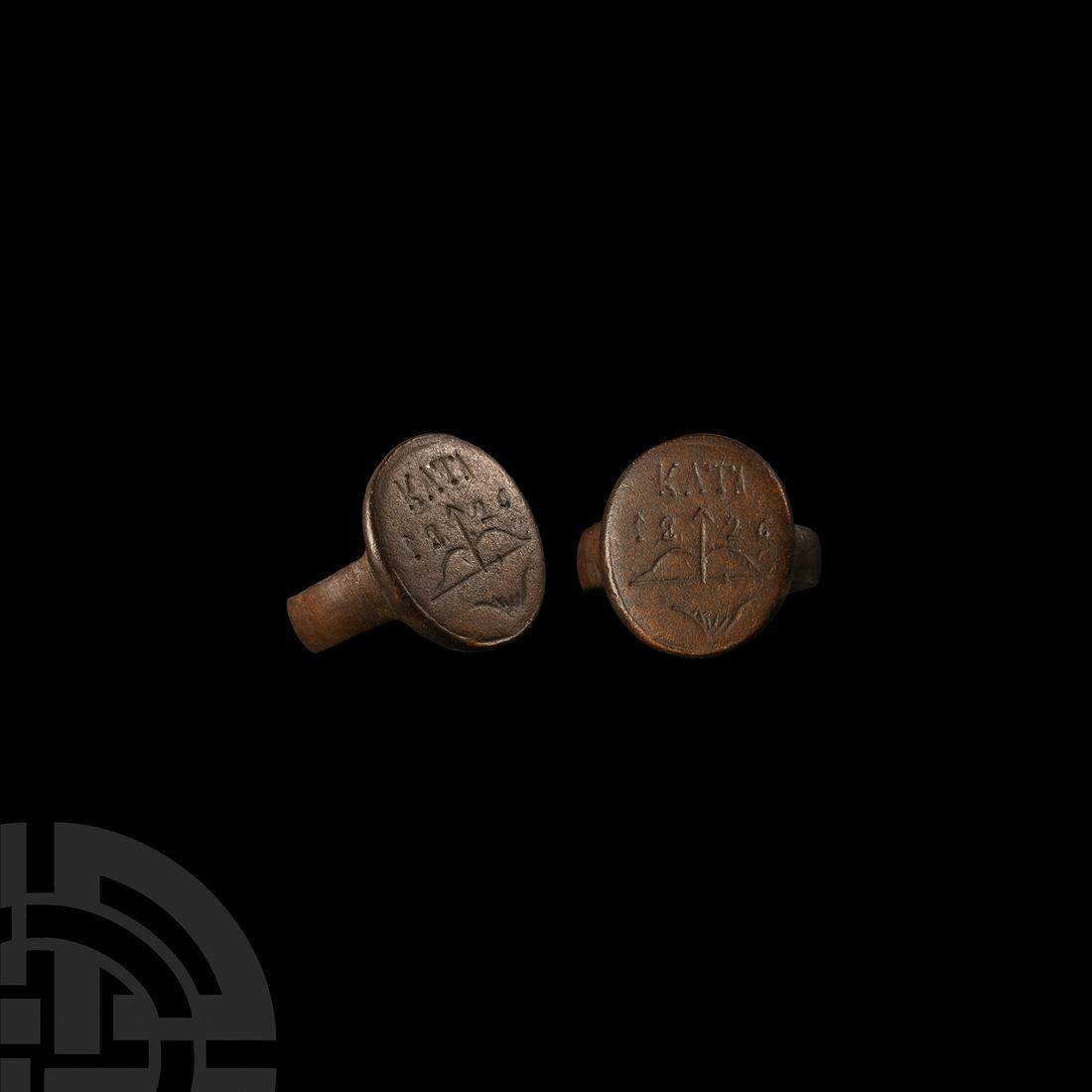 Post Medieval Ring with Bow and Arrow (1 of 1)