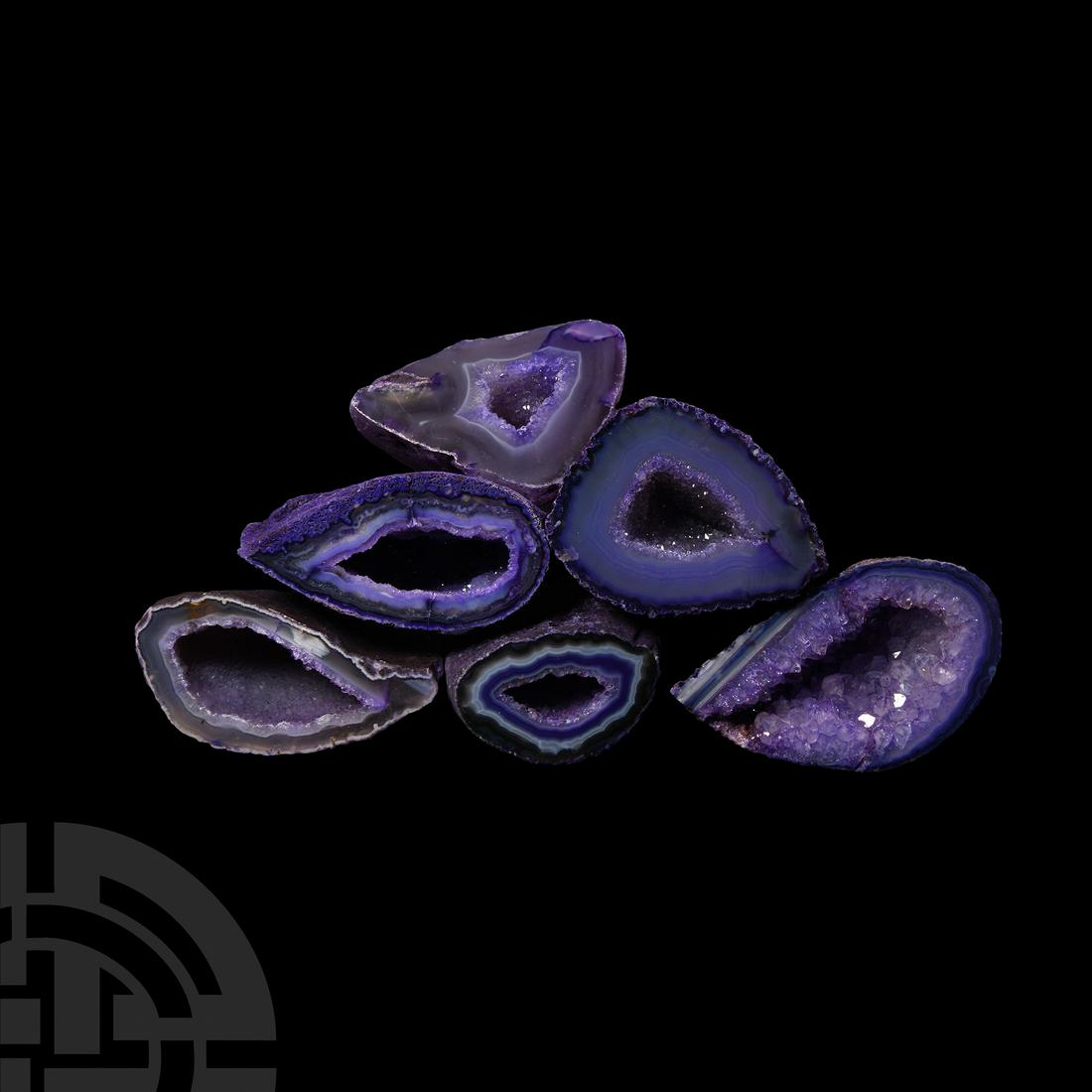 Natural History - Purple Agate Crystal Geode Section Group (1 of 1)