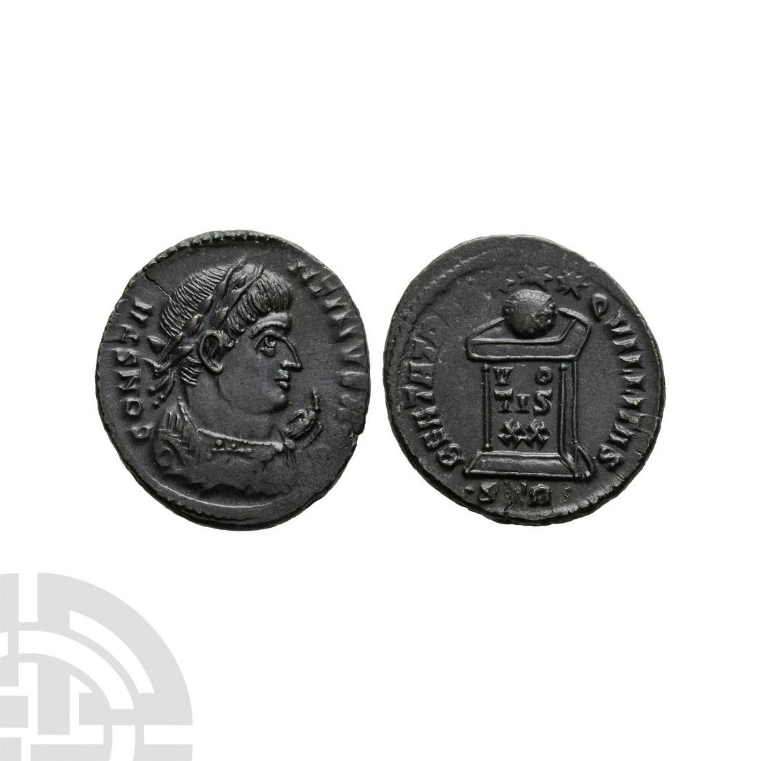 Ancient Roman Imperial Coins - Constantine I (the Great) - Altar Bronze (1 of 1)
