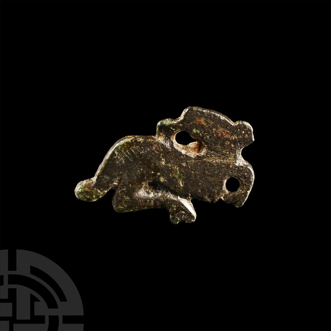 Roman Bronze Hare Plate Brooch (1 of 1)