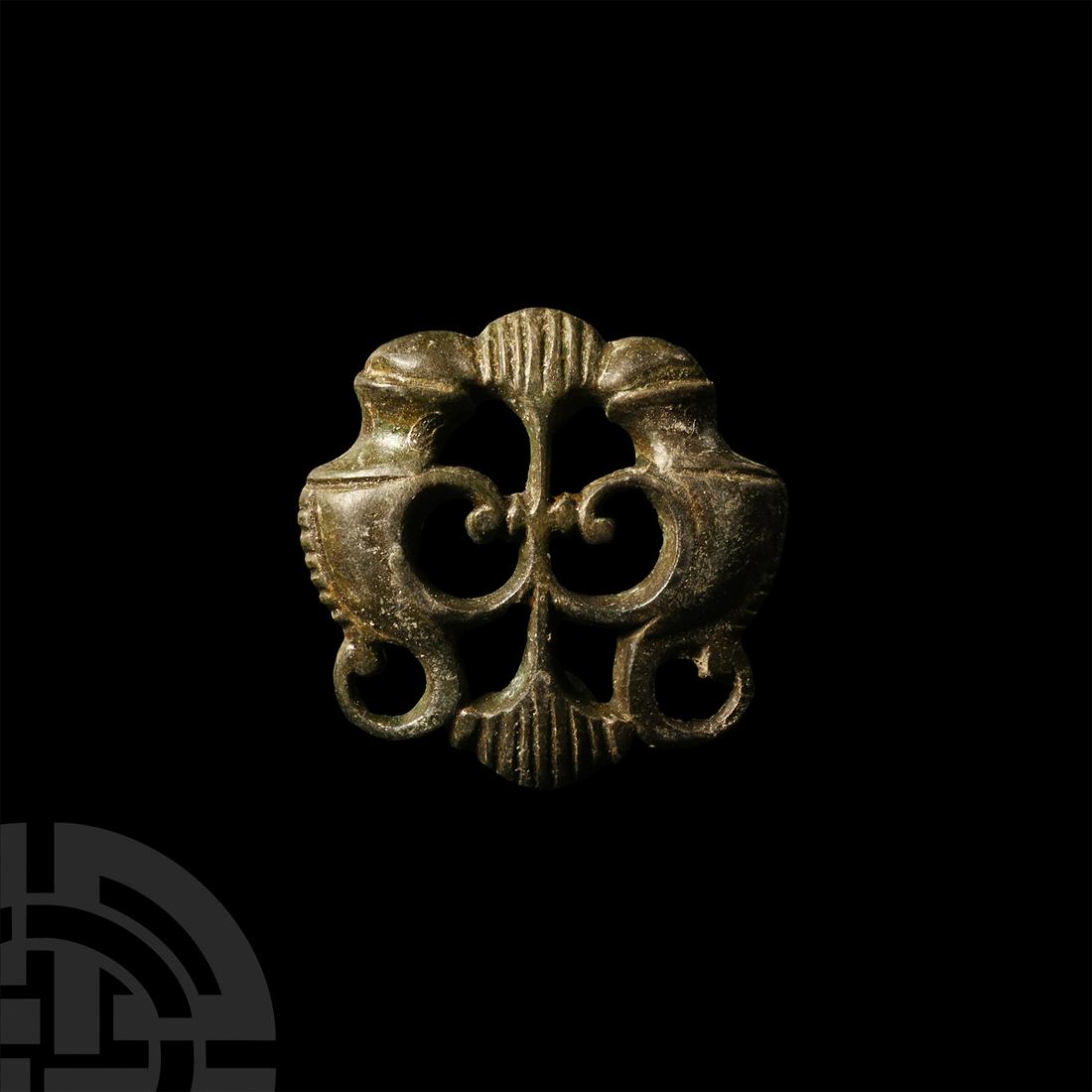 Roman Bronze Military Belt Mount (1 of 1)