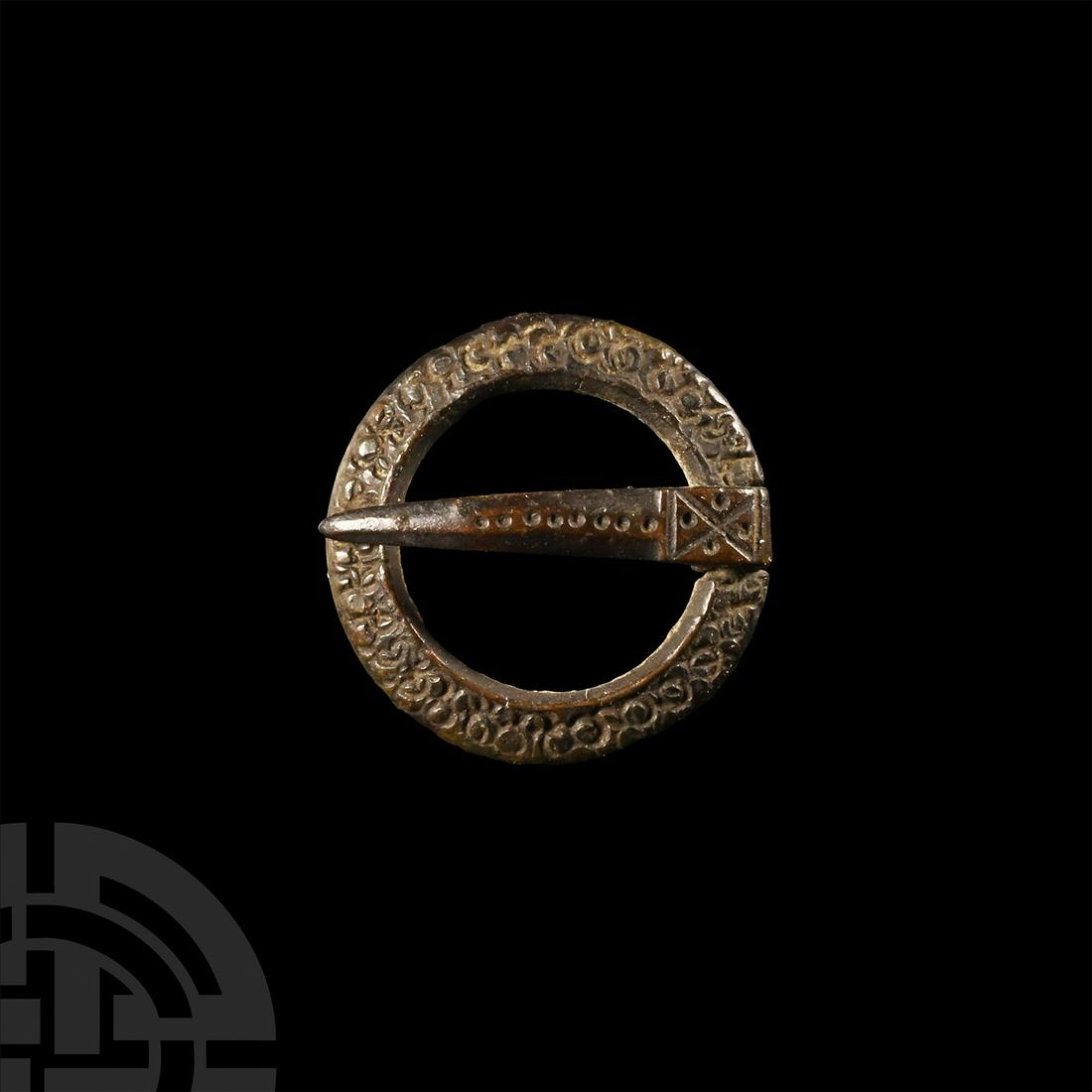 Medieval 'Thames' Bronze Ring Brooch (1 of 1)
