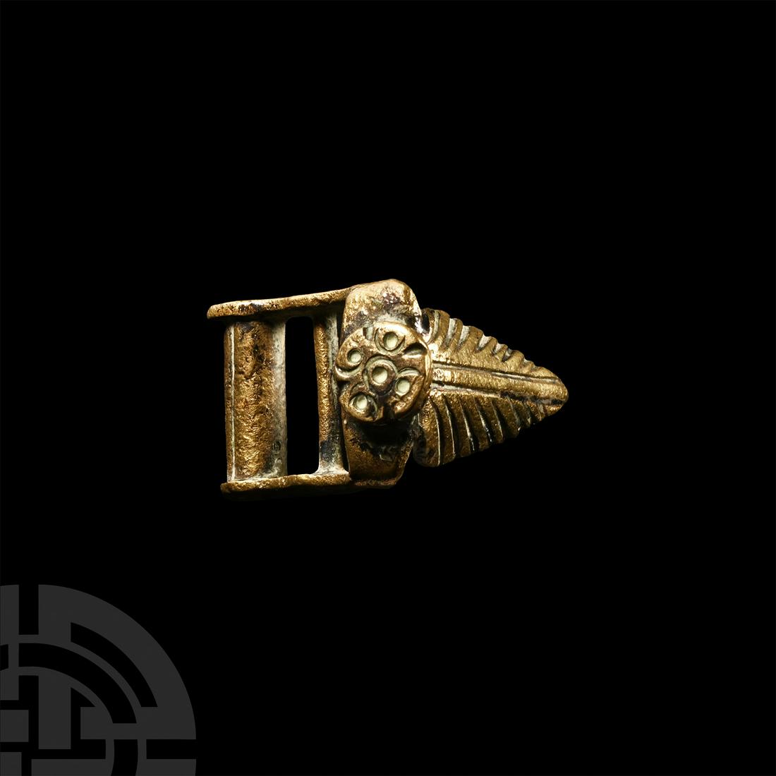 Post Medieval Brass Stirrup Leather Buckle (1 of 1)