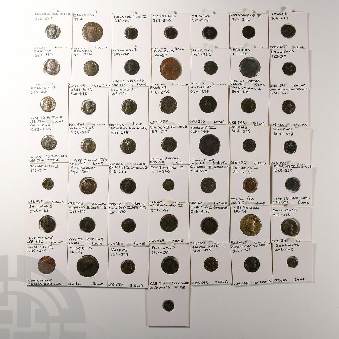 Ancient Roman Imperial Coins - Tiberius to Johannes - Mixed Bronzes [50] (1 of 1)