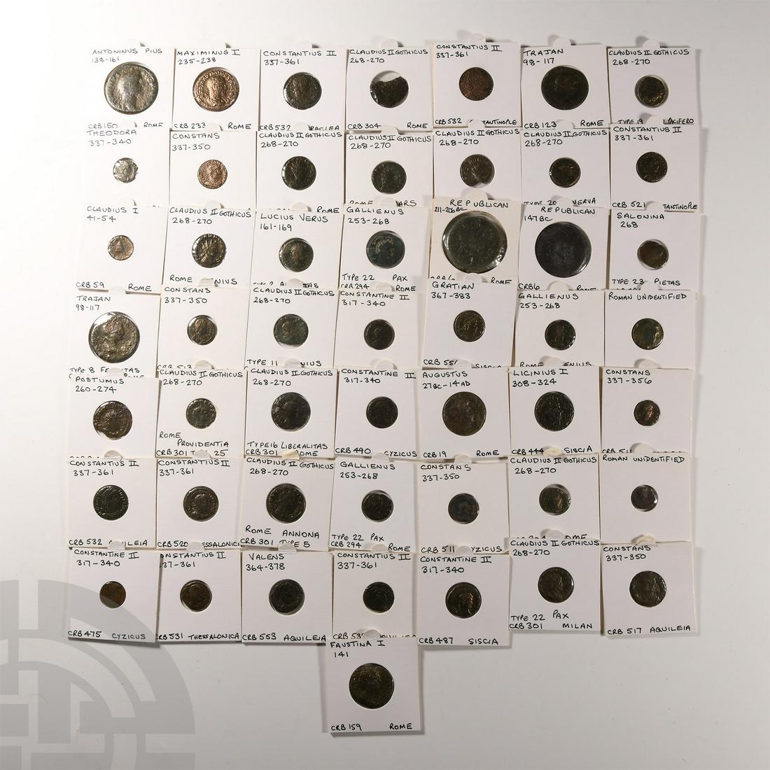 Ancient Roman Imperial Coins - Augustus to Gratian - Mixed Bronzes [50] (1 of 1)