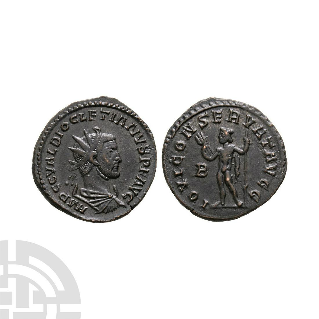 Ancient Roman Imperial Coins - Diocletian - Jupiter AE Antoninianus (1 of 1)