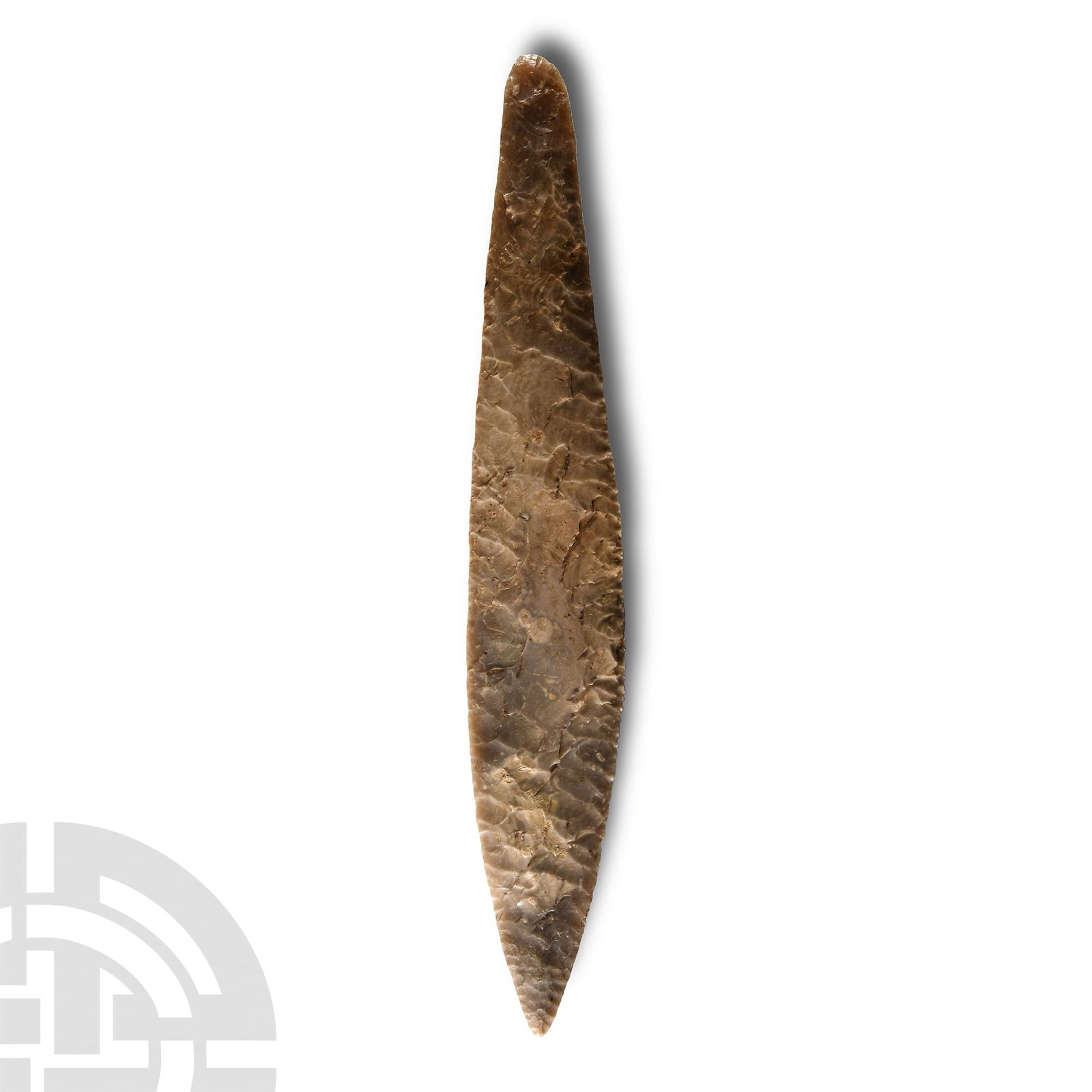 Large Stone Age Danish Knapped Flint Dagger (1 of 2)