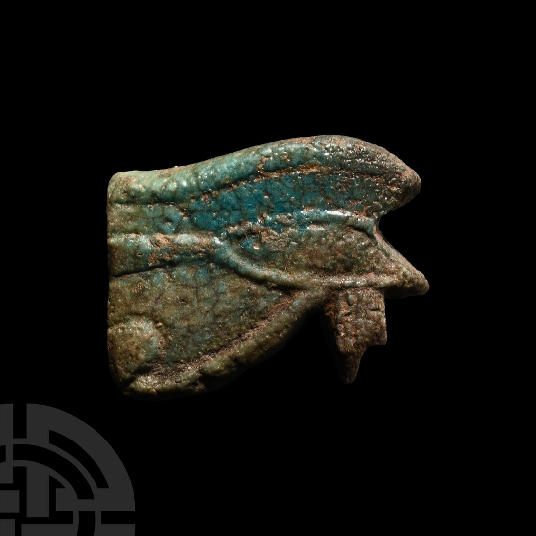 Egyptian Faience Eye of Horus Amulet (1 of 1)