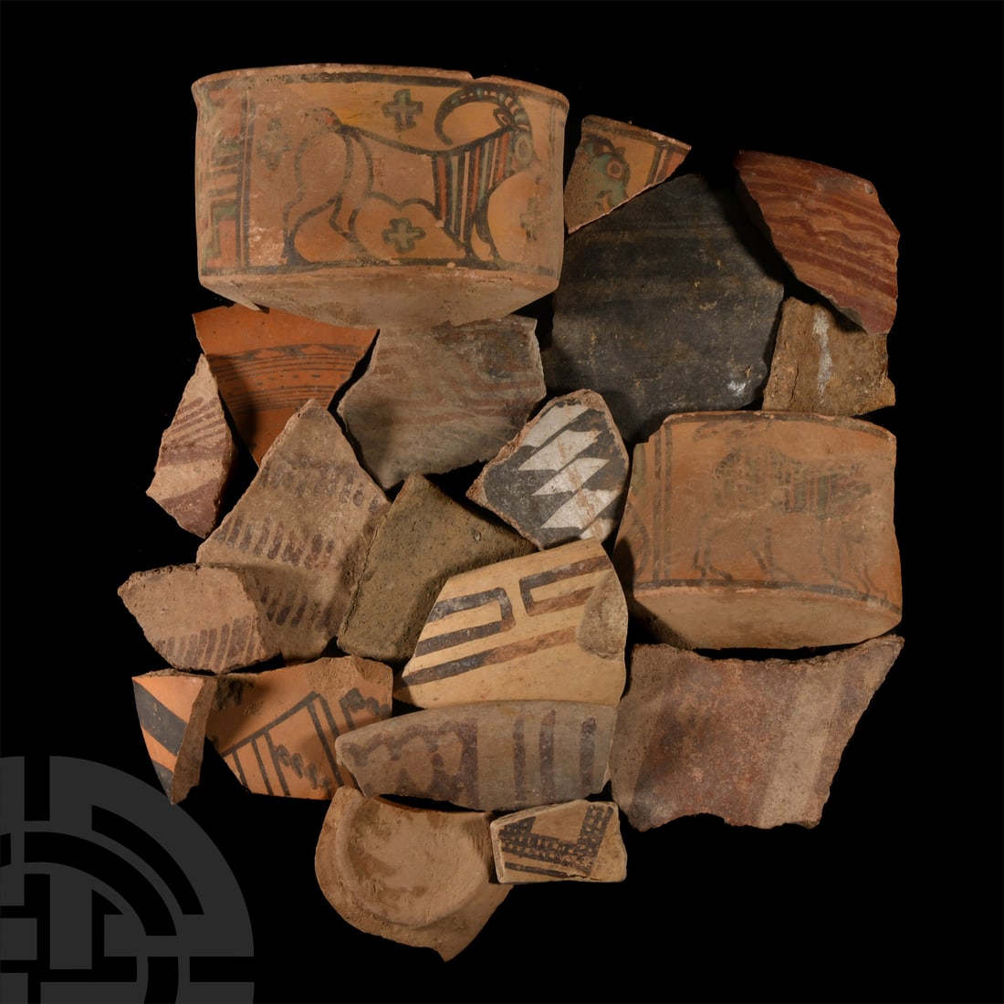 Greek and Other Painted Terracotta Fragment Group (1 of 1)