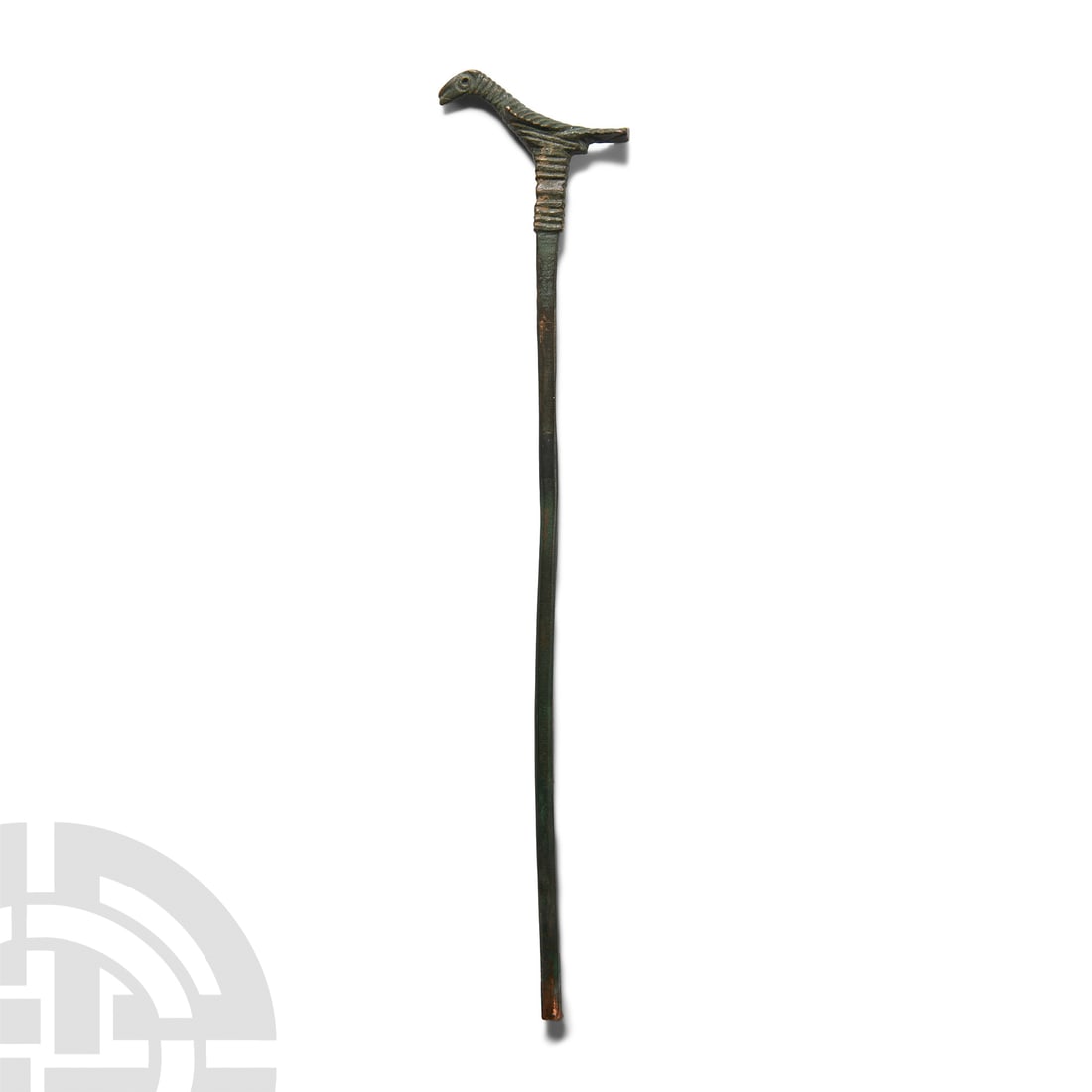 Roman Bronze Bird-Headed Distaff Terminal (1 of 1)