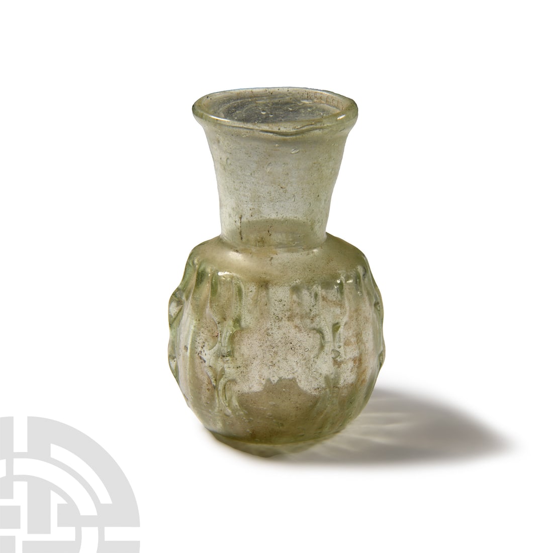Roman Pinch-Decorated Glass Bottle (1 of 1)