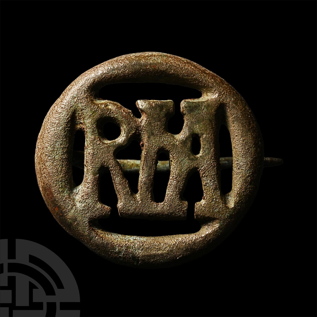 Roman Bronze ROMA Brooch (1 of 1)