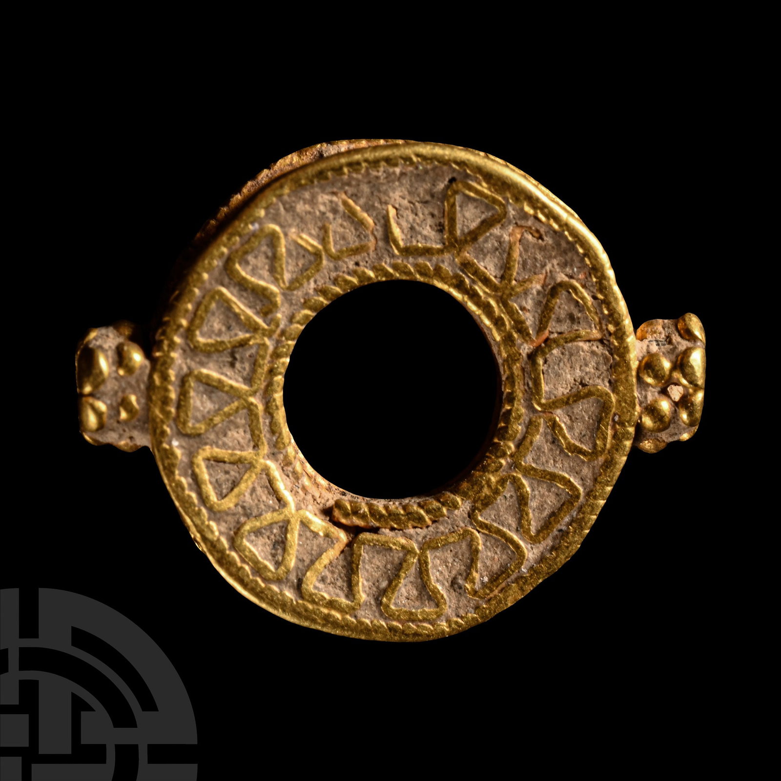 Medieval Decorated Gold Bead (1 of 1)