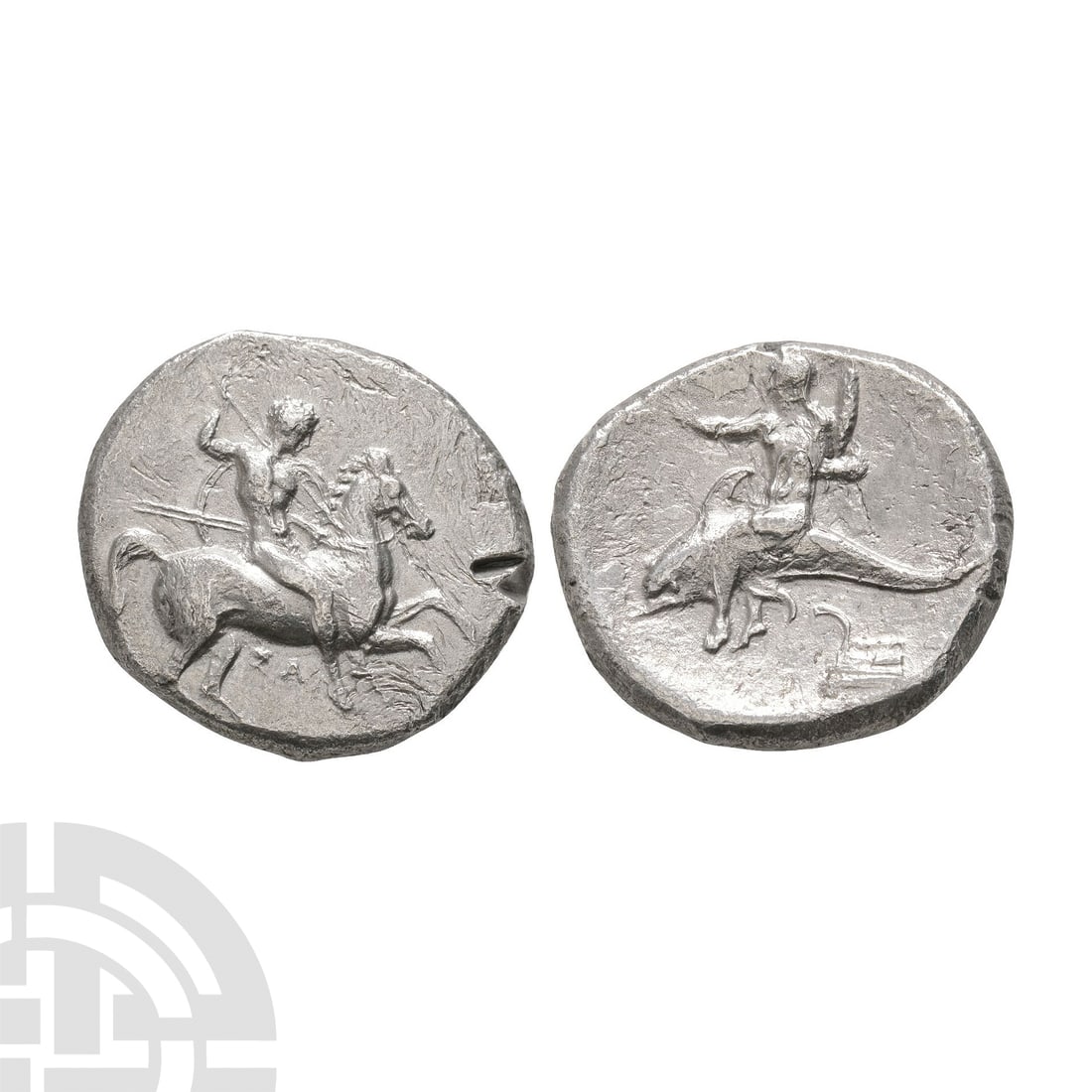 Ancient Greek Coins - Calabria - Tarentum AR Nomos (1 of 1)