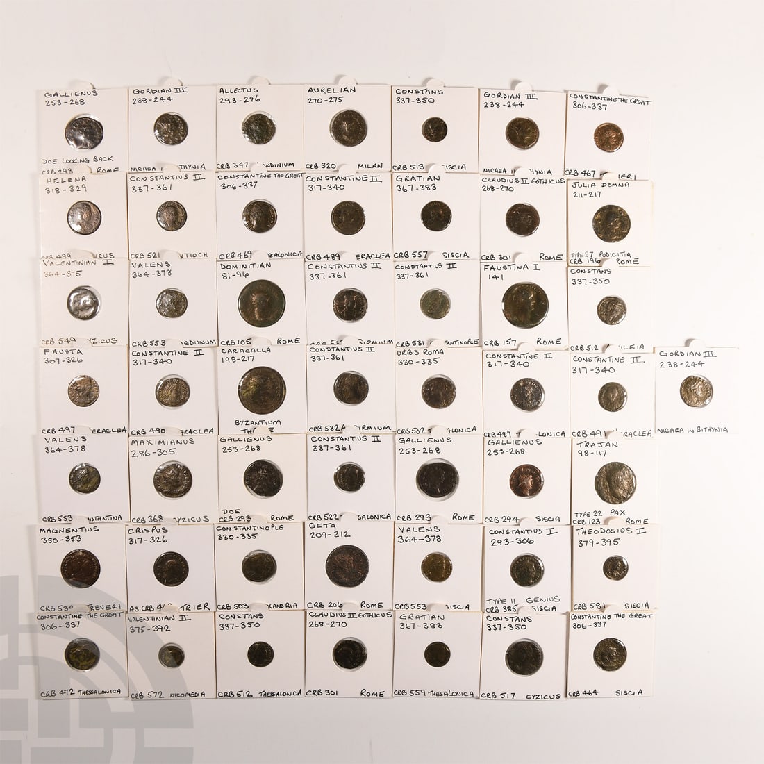 Ancient Roman Imperial Coins - Mixed Bronze and Silver Coin Group [50] (1 of 1)