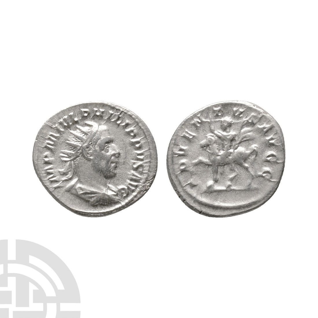 Ancient Roman Imperial Coins - Philip I - Emperor Riding Antoninianus (1 of 1)