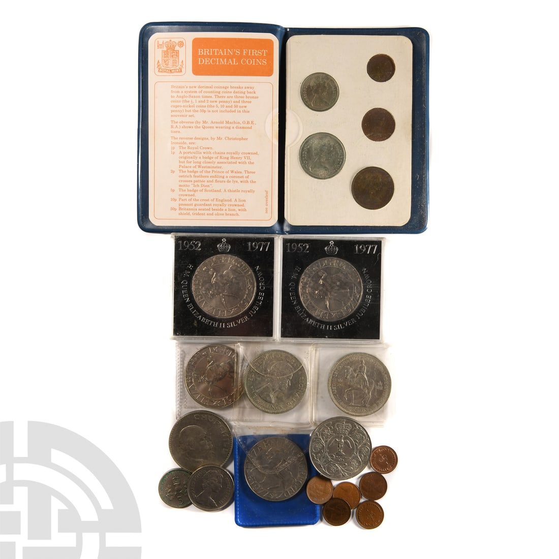 English Milled Coins - Elizabeth II - Mixed Decimal Issues [22] (1 of 1)